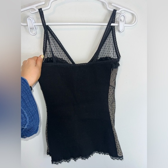 Charlotte vintage Russe Lace Black Tank - Picture 10 of 12